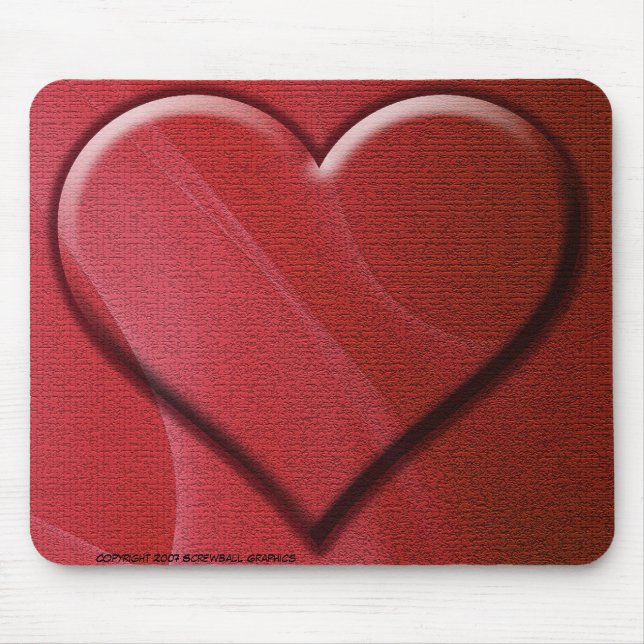 Heart Mousepad Musmatta (Framsidan)
