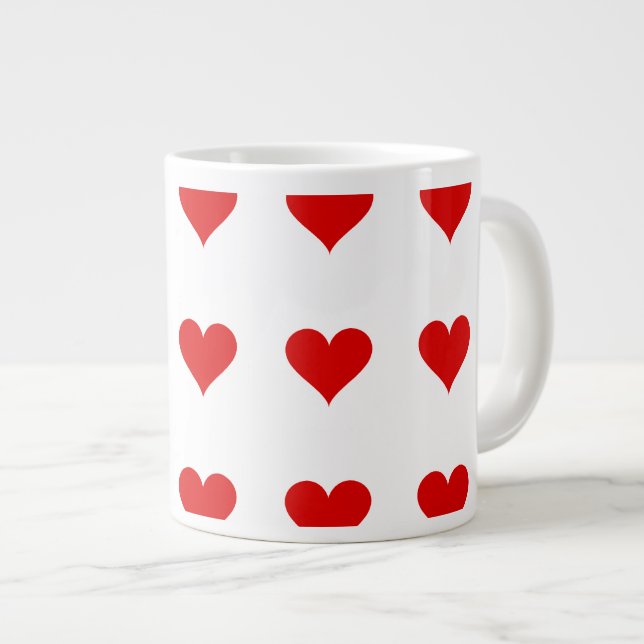 Heart Mug, Walentine`s Day, Friends Jumbo Mugg (Framsida höger)