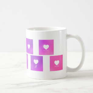 Heart Music Notation Kärlek Language Kaffemugg