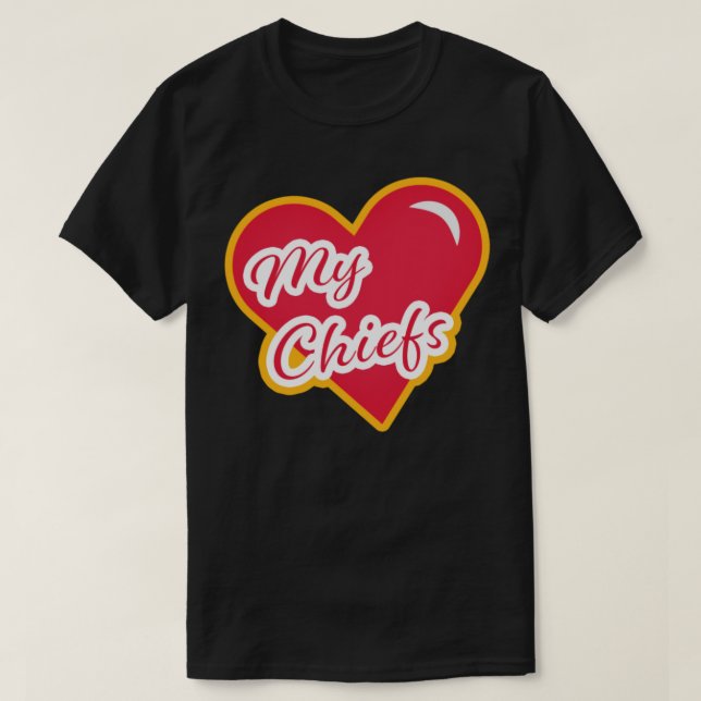 Heart My Kansas City Chiefs T Shirt (Design framsida)