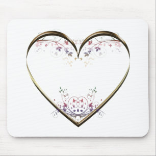 Heart n Flowers Anpassningsbar Musmatta
