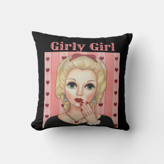 Heart Necklace Head Vas Girly Girl Blonde Rosa Kudde