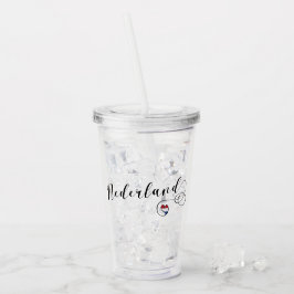 Heart Netherlands Nederland Flagga Take Away Mugg
