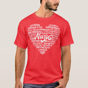 Heart Nurse Ord Cloud T Shirt