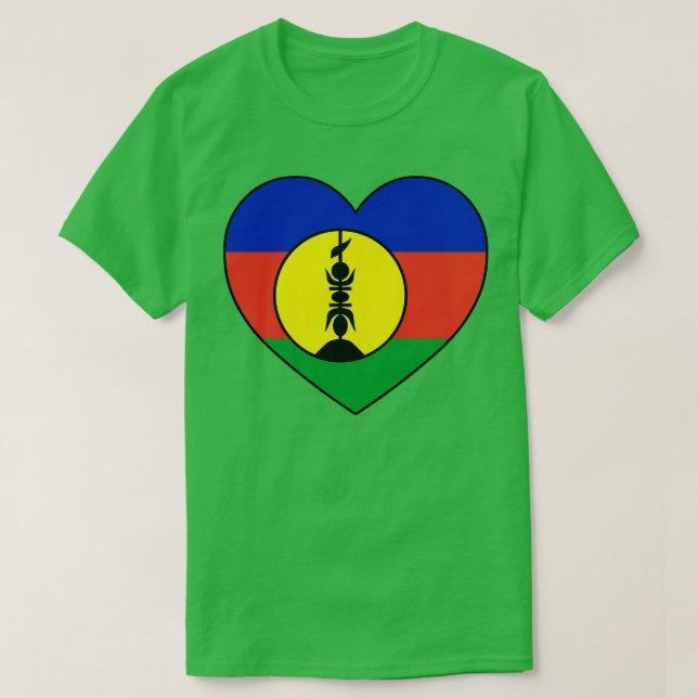 Heart Nya Kaledonien T Shirt (Design framsida)