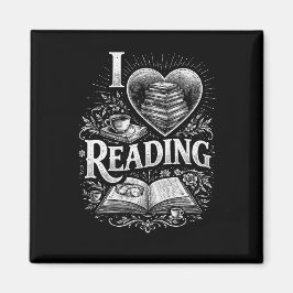 Heart of a Book Lover Magnet