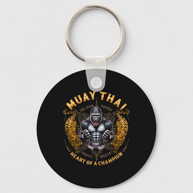 Heart Of A Champion - Kickboxning Och Muay Thai Il Nyckelring (Framsida)