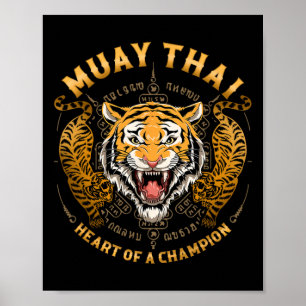 Heart Of A Champion - Kickboxning Och Muay Thai Ti Poster