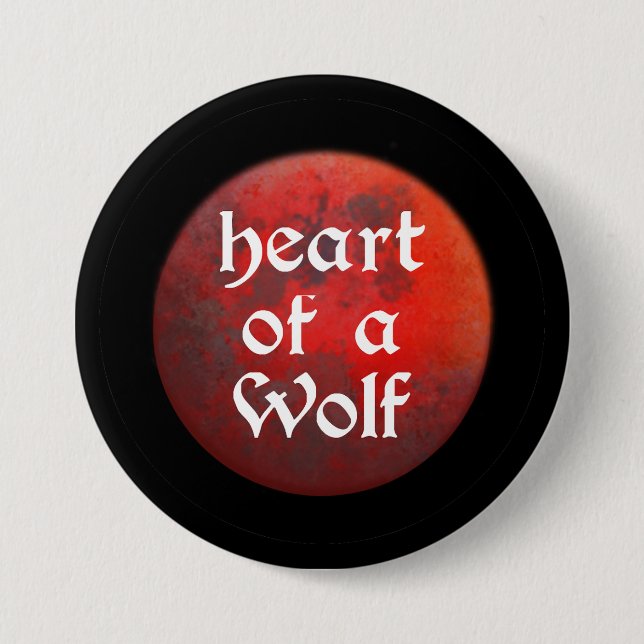 Heart of a Wolf Button Knapp (Framsida)