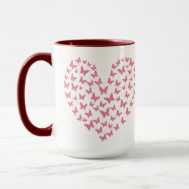 Heart of Capricious Butterflies Mugg