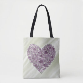 Heart of Flowers Tote Tygkasse