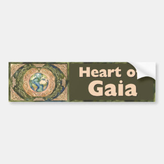 Heart of Gaia - Keltisk Träd-des-Liv Bumperdekal Bildekal