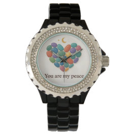 Heart of Gems: Elegant Crystal-Inspired Watch Desi Armbandsur