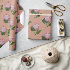Heart of Gondwana, Dawn Pink Wrapping Paper Design Presentpapper