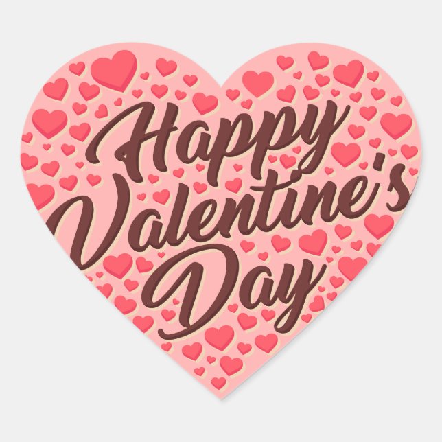 Heart of hearts hjärtformat klistermärke (Framsida)