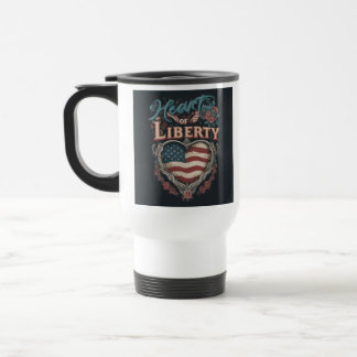 "Heart of Liberty" Travel Coffee Mug. Resemugg