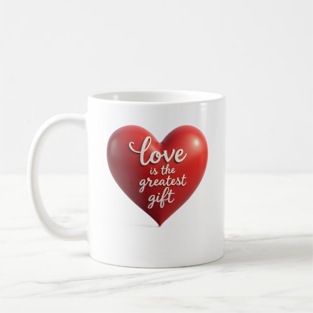 heart of love mug kaffemugg (Vänster)