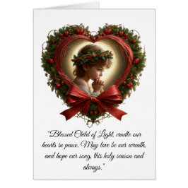 Heart of Prayer, Crown of Holly Card Hälsningskort