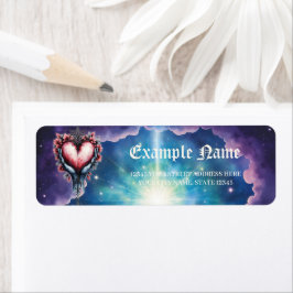 Heart of Quiet Magic. Returadress Etikett