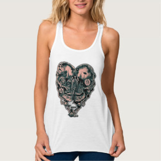 "Heart of Shadows" Linne Med Racerback