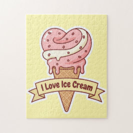 Heart of Sweetness: I Love Ice Cream Pussel