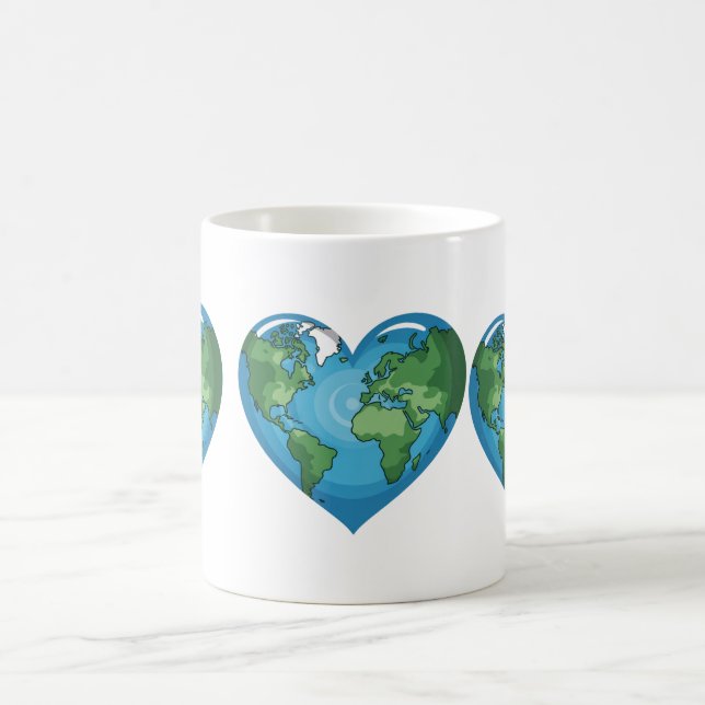 Heart of the Earth | Earth Day Design Kaffemugg (Center)