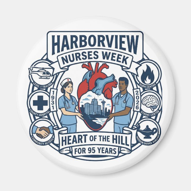 Heart of the Hill Magnet (Design A) (Framsidan)