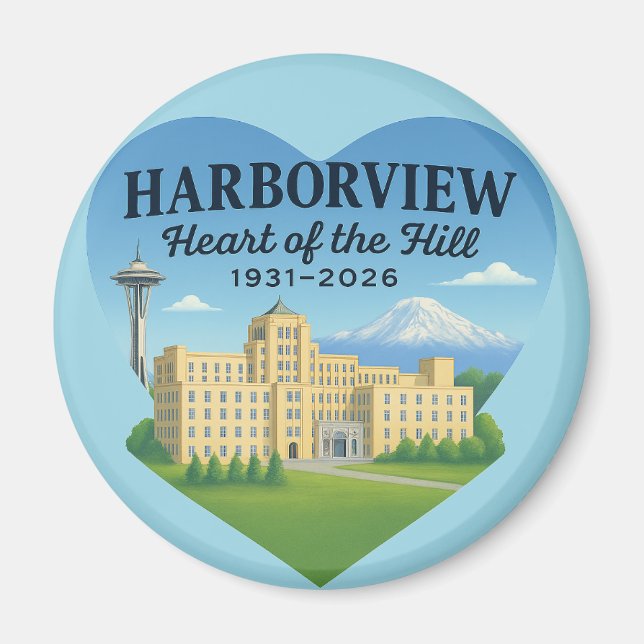 Heart of the Hill Magnet (design B) (Framsidan)