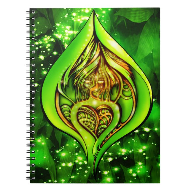 Heart of the Jungle Notebook Anteckningsbok (Framsidan)