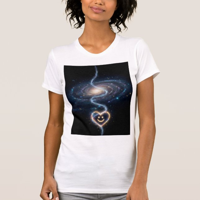 Heart Of The Universe With Me T Shirt (Framsida)