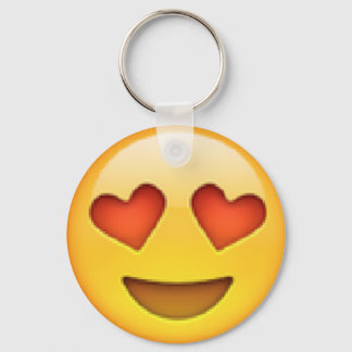Heart Öga Emoji Keychain Nyckelring