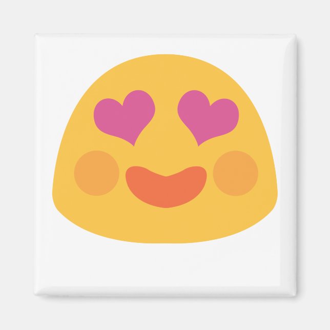 Heart Öga Emoji Magnet (Framsidan)