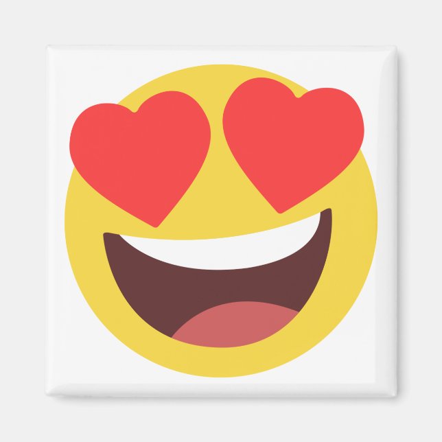 Heart Öga Emoji Magnet (Framsidan)