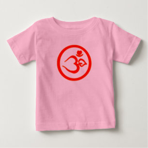 Heart Om Sign - Baby Yoga Clothes Tee Shirt