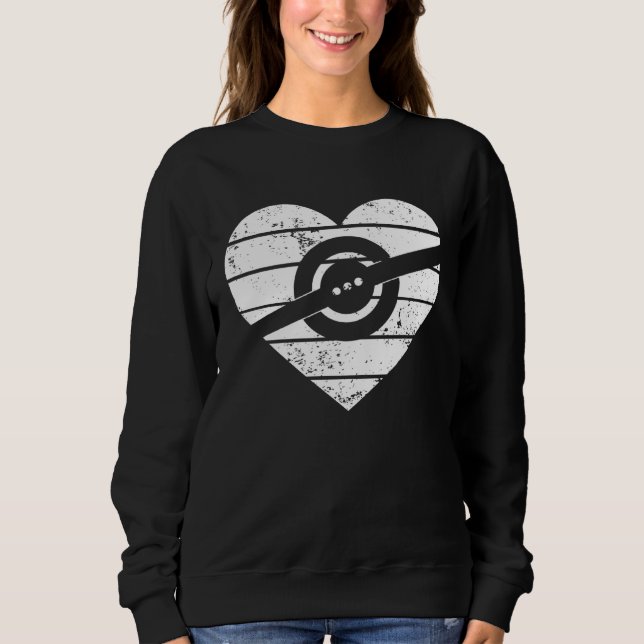 Heart One Wheel Love Electric Skateboard Float Ska T Shirt (Framsida)