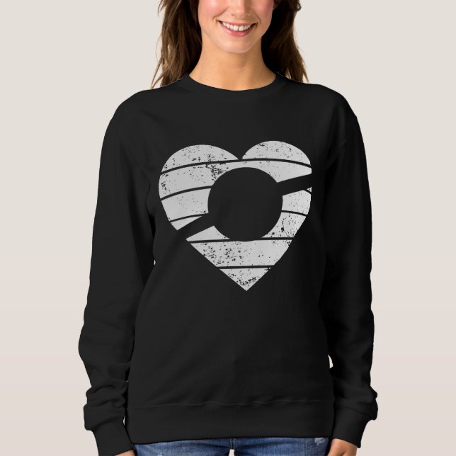 Heart One Wheel Love Electric Skateboard Float Ska T Shirt (Framsida)