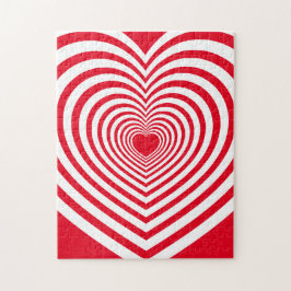 Heart Optical Illusion Frustrating Pussel