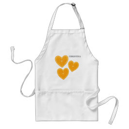 Heart Orange Apron – Cute Citrus Kitchen Gift Förkläde