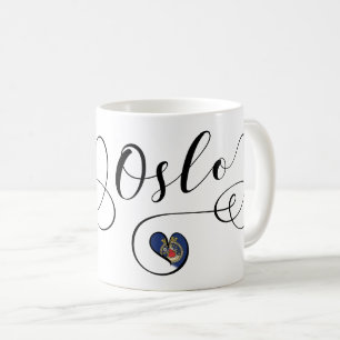 Heart Oslo Mugg, norska Kaffemugg