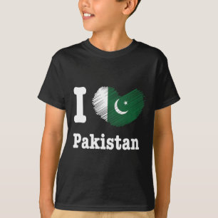 Heart Pakistan Azadi Mubarak Dil Flaggdag Proud Ro T Shirt