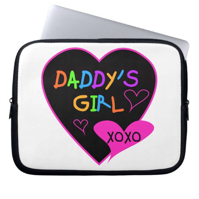 Heart Pappor Girl T Shirts and Gifts Laptop Sleeve (Framsidan)