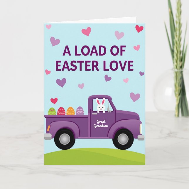 Heart Pattern Truck Card Kort (Framsida)