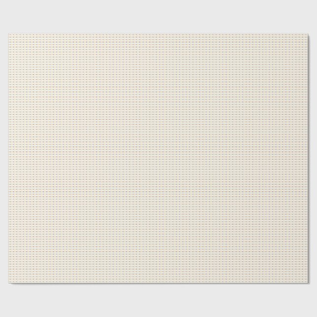 Heart Pattern with Orange & Brown Hearts Presentpapper (Platt)