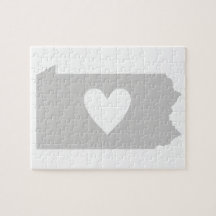 Heart Pennsylvania Jigszle Puzzle
