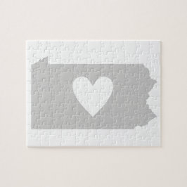 Heart Pennsylvania Jigszle Puzzle Pussel