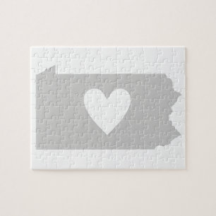 Heart Pennsylvania Jigszle Puzzle Pussel
