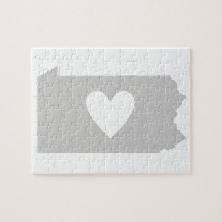 Heart Pennsylvania Jigszle Puzzle Pussel