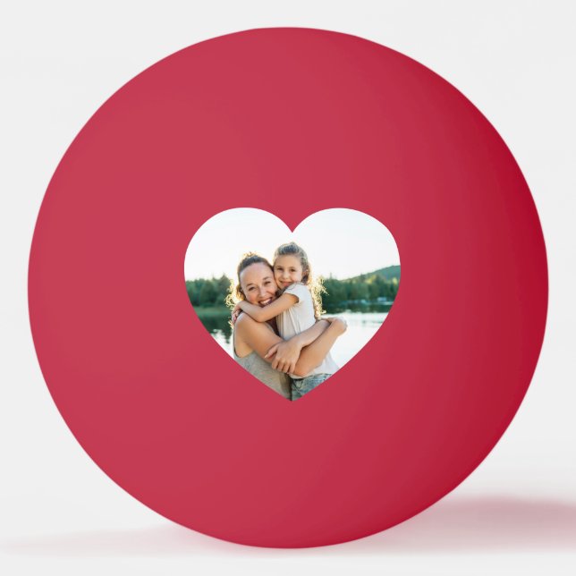 Heart Photo Best Mamma någonsin Red Pingisboll (Framsidan)