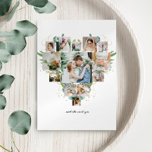 Heart Photo Collage Romantic lite Bröllop