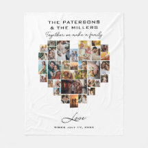 Heart Photo Collated Family Anniury